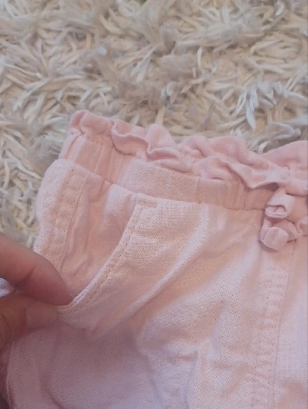Old Navy Light Pink High-Waist Casual Drawstring Shorts
